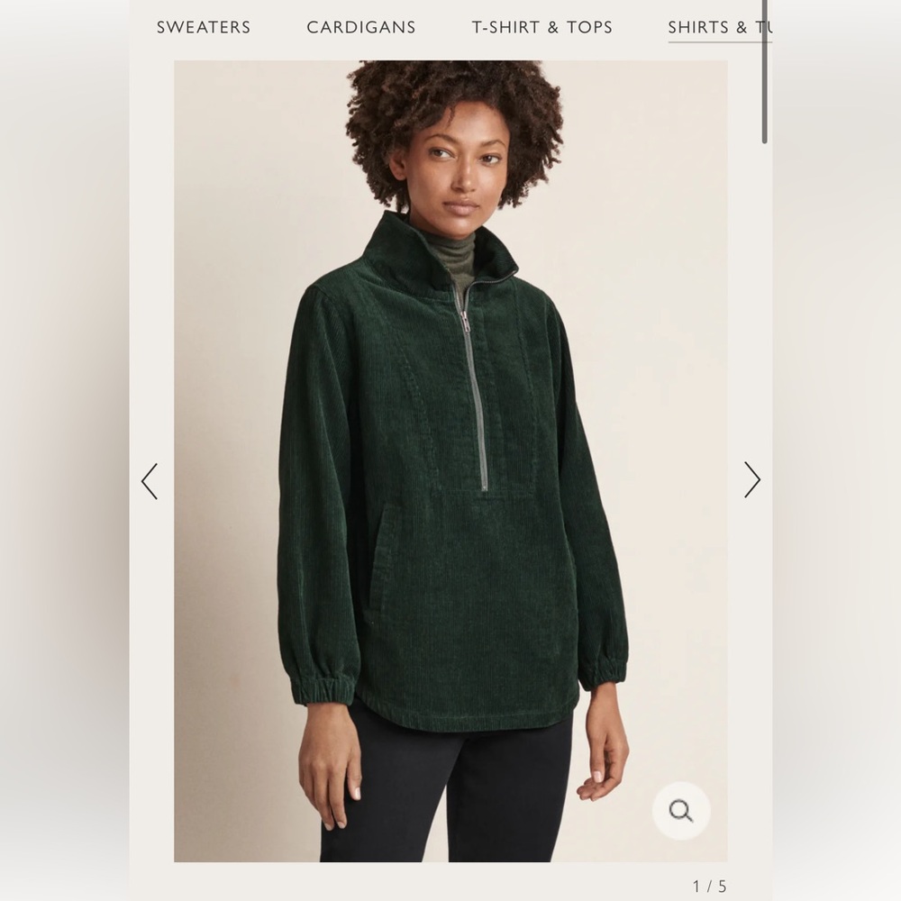 Poetry corduroy pullover NWT